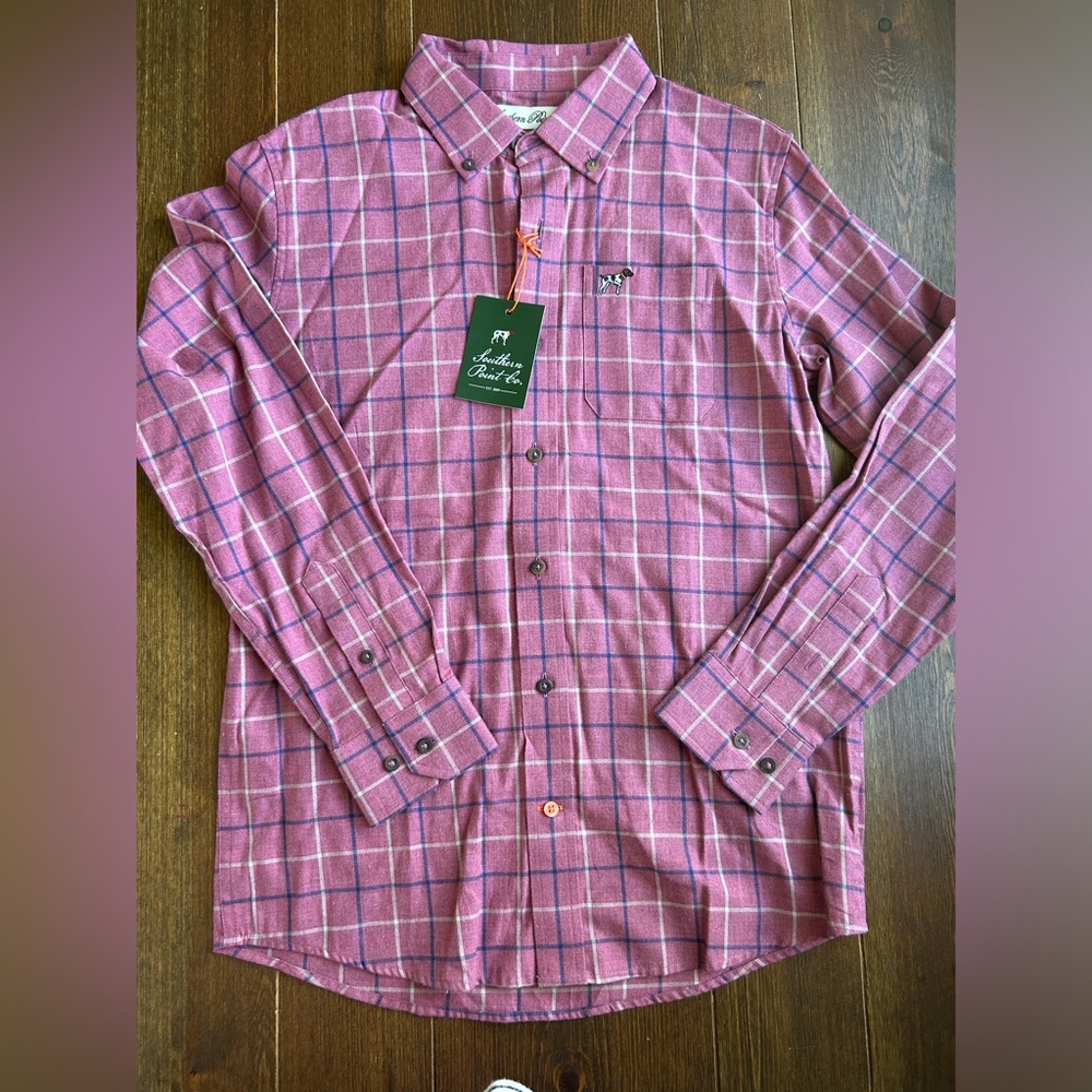 Southern Point Co button down shirt Youth Large NWT